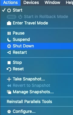 does uninstalling parallels desktop restore partition