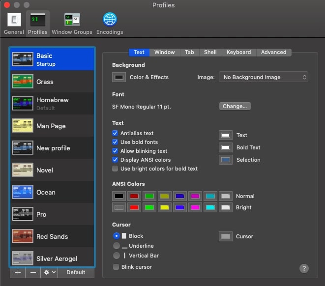 mac os x terminal emulator