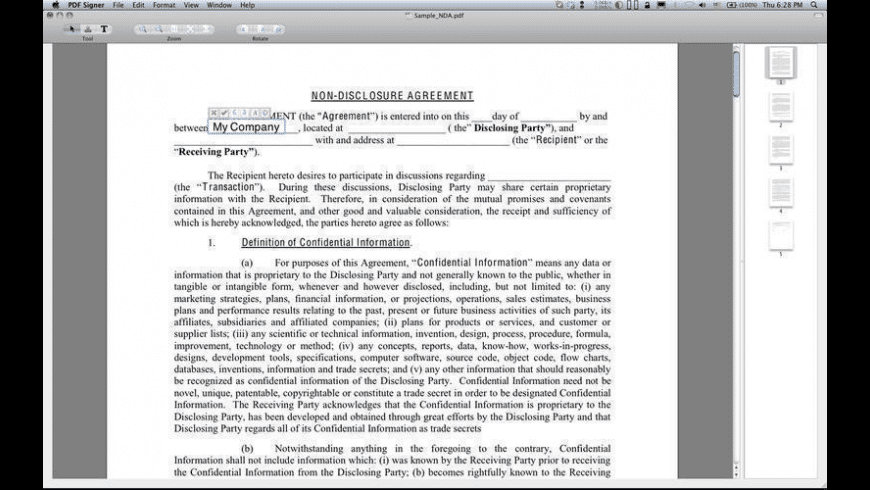 PDF Signer for Mac - review, screenshots