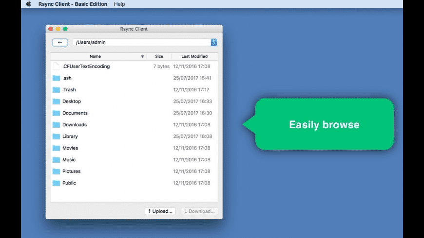 Download Rsync Client - Basic Edition for Mac | MacUpdate