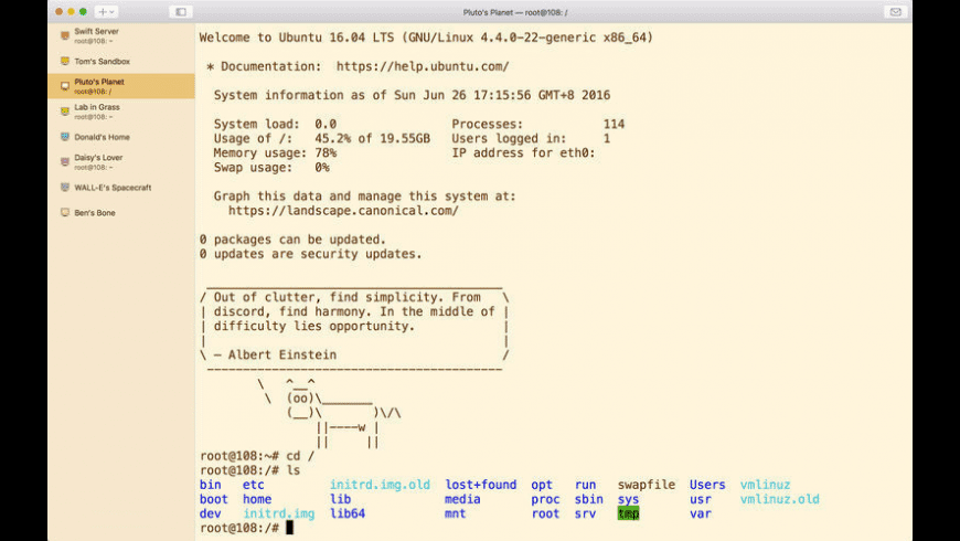 SSH Shell for Mac - review, screenshots