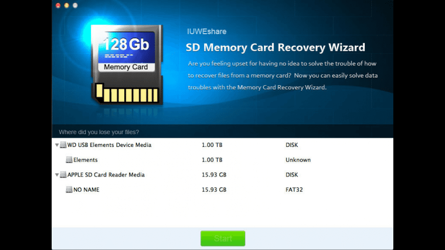 SD Memory Card Recovery Wizard for Mac - review, screenshots