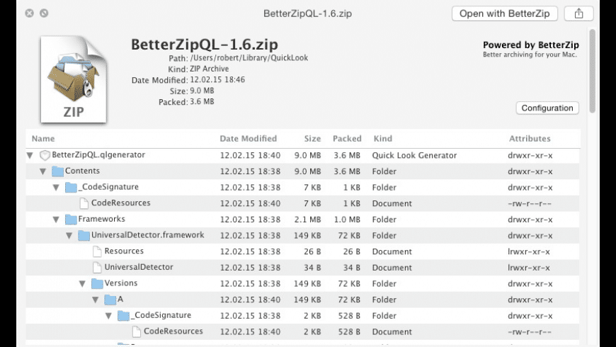 Download BetterZip Quick Look Generator for Mac | MacUpdate