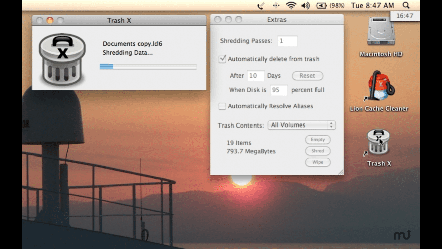 Trash X for Mac - review, screenshots