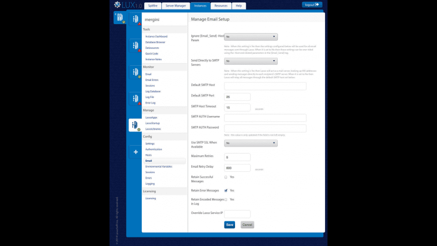 Lasso Server for Mac - review, screenshots
