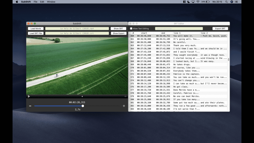 SubShift for Mac - review, screenshots