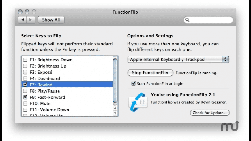 FunctionFlip for Mac - review, screenshots