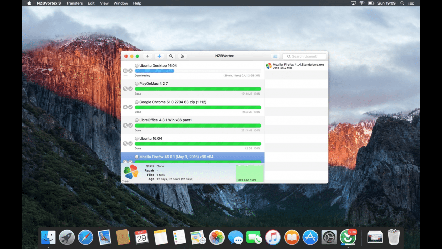 NZBVortex for Mac - review, screenshots