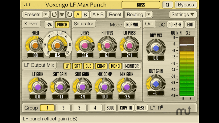 Voxengo LF Max Punch for Mac - review, screenshots