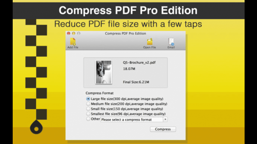 Compress PDF Pro Edition for Mac - review, screenshots