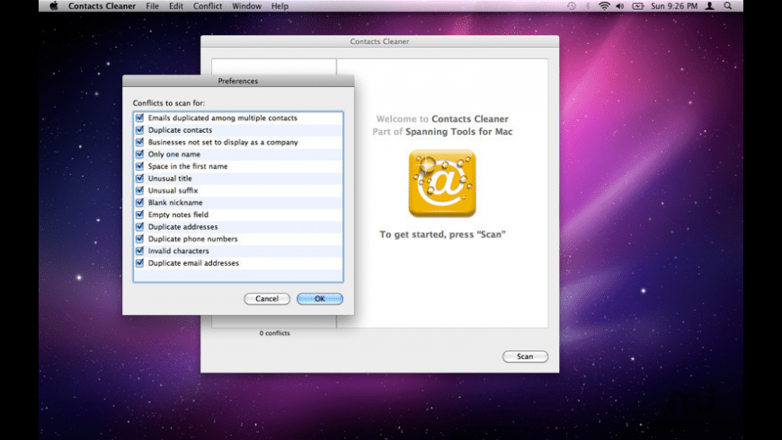 Contacts cleaner for mac pro