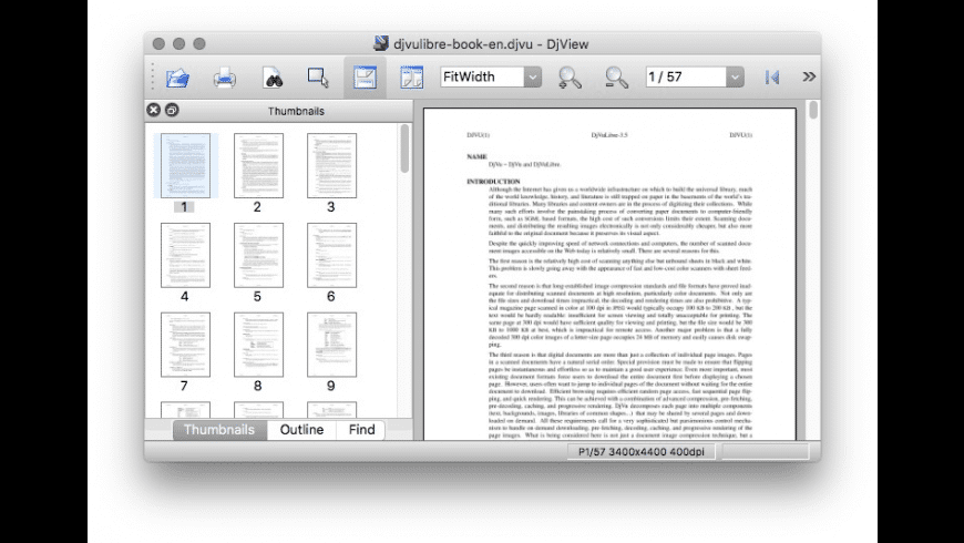 DjVuLibre for Mac - review, screenshots