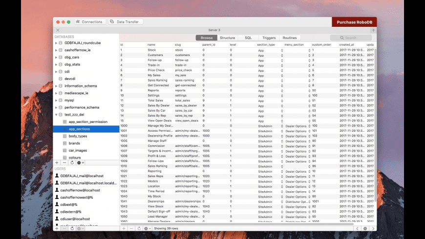 RoboDB MySQL Database Manager RoboDB MySQL Database Manager