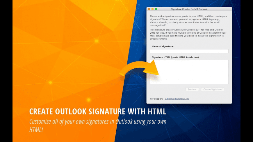 HTML Email Signature - Outlook for Mac: Free Download + Review [Latest