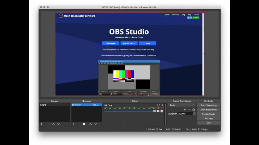 obs studio mac