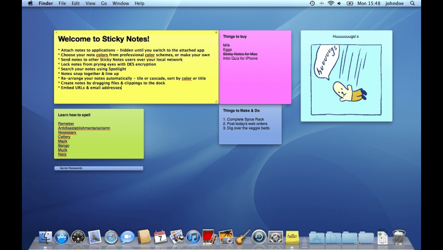 Sticky Notes for Mac - review, screenshots