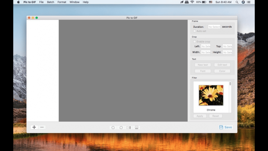 Pictures to GIF for Mac - review, screenshots