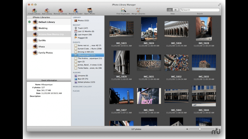 iPhoto Library Manager for Mac - review, screenshots