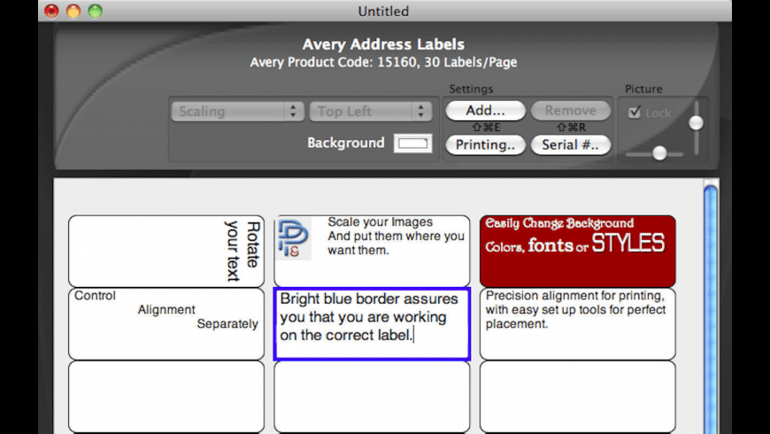 label printer pro for mac free download version 7 21d printing avery labels on a mac