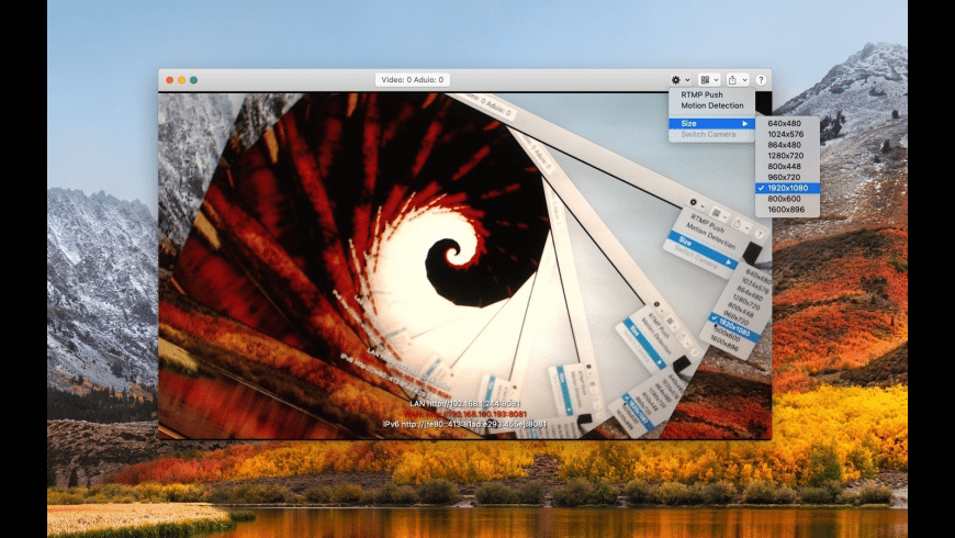 Ip webcam discount mac os x