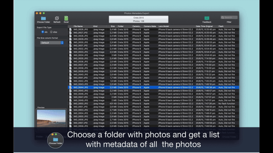 Download Photos Metadata Export for Mac | MacUpdate