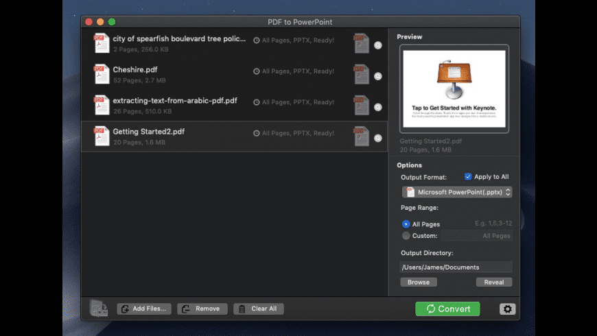 PDF to PowerPoint Converter for Mac - review, screenshots