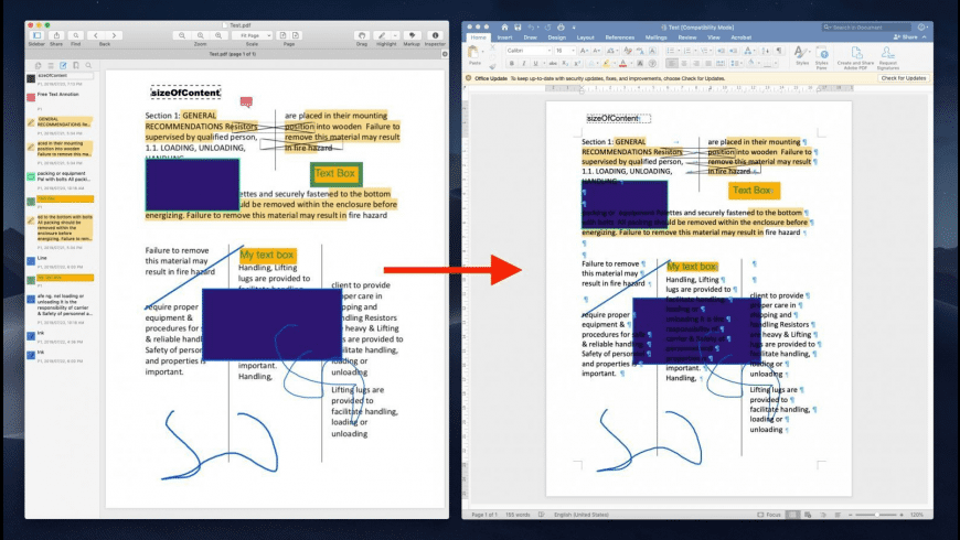 how to make word document pdf mac