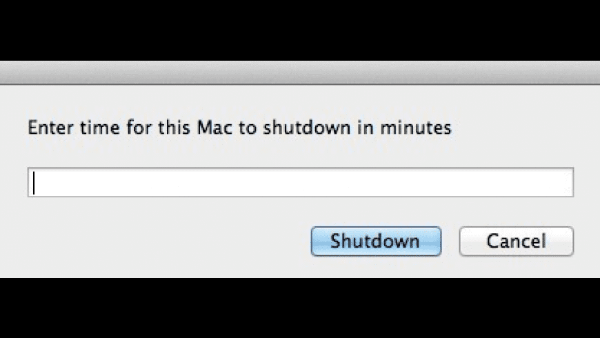 mac shutdown timer terminal