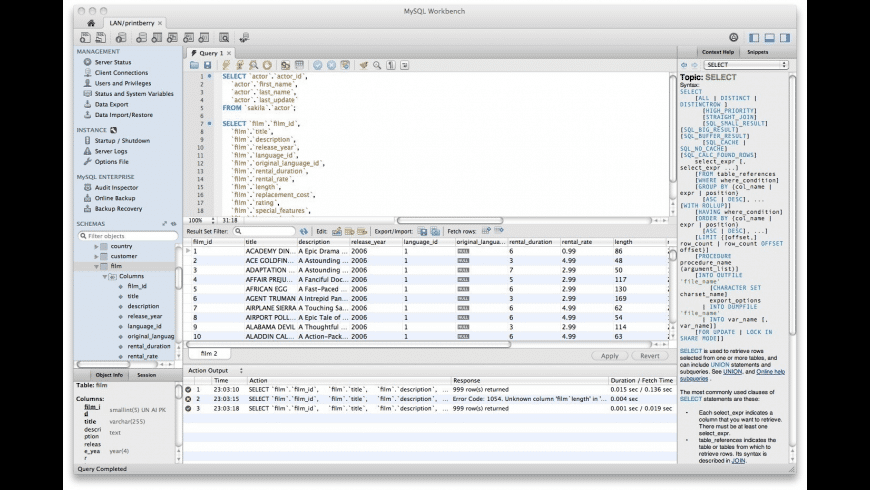 Mysql workbench mac os mojave