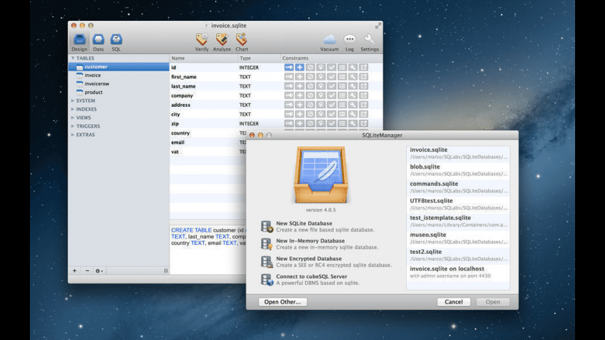 SQLiteManager SQLiteManager