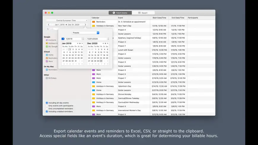 Export Calendars Pro 1 9 2018 - herewfiles