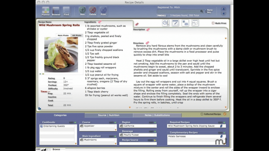 Recipe software for mac