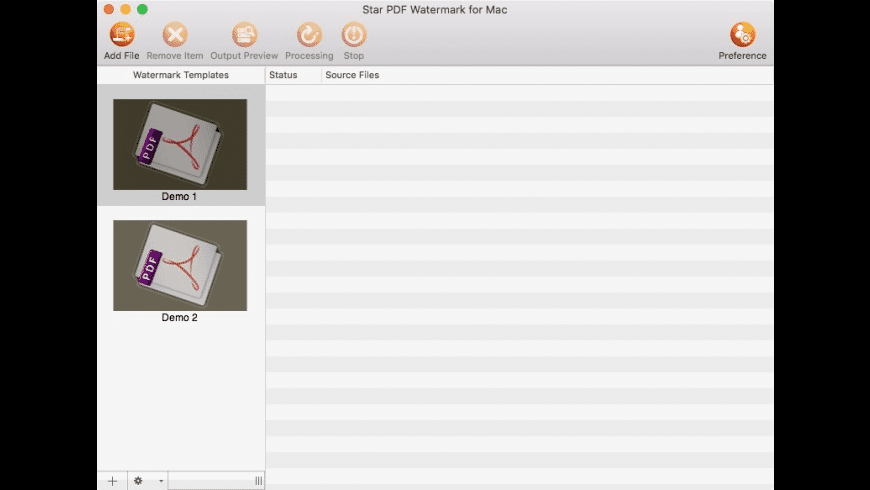 Star PDF Watermark for Mac - review, screenshots