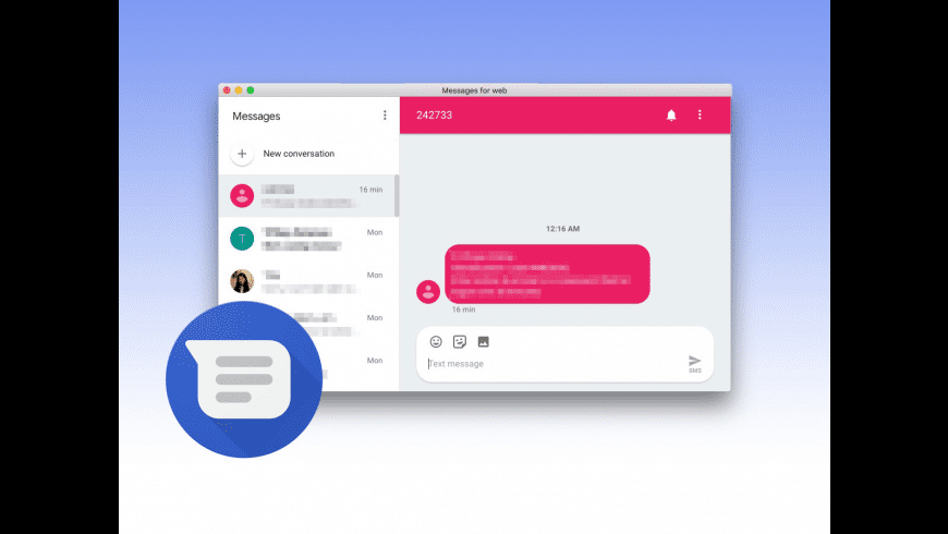 Android Messages for Mac - review, screenshots