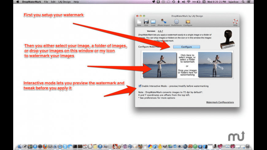 Dropwatermark for Mac - review, screenshots