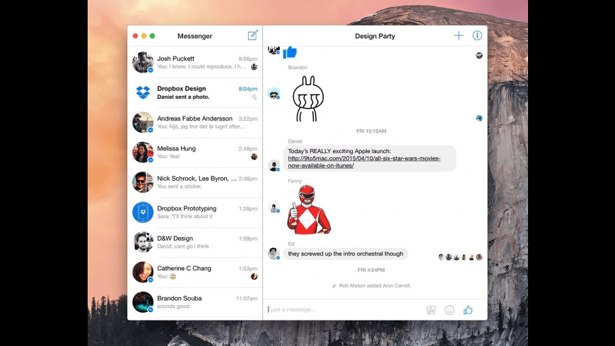 Messenger (open-source) for Mac - review, screenshots