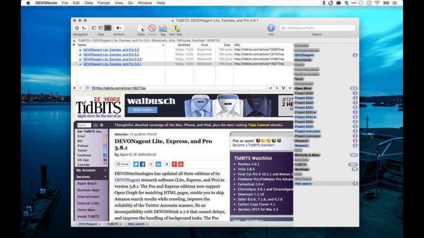 DEVONnote for Mac - review, screenshots