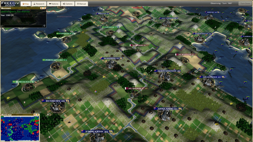 Freeciv for Mac - review, screenshots