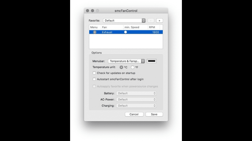 smcFanControl for Mac - review, screenshots