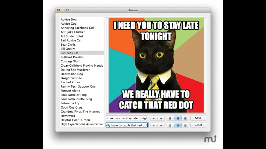 iMeme for Mac - review, screenshots