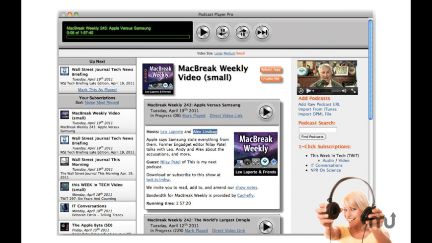 Podcast Player Pro for Mac - review, screenshots