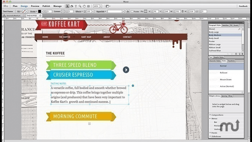 Adobe Muse CC 2017 for Mac - review, screenshots