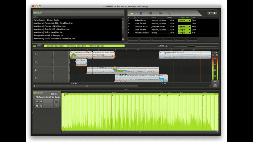 MixMeister Studio for Mac - review, screenshots