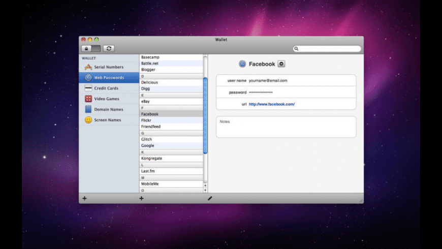 Wallet for Mac - review, screenshots