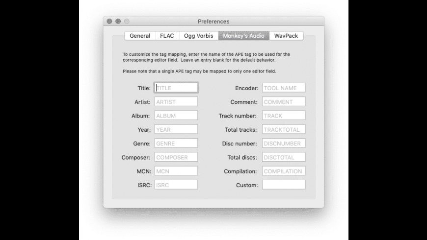 Flac tag format Flac tag format