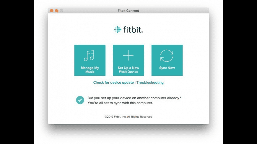 Fitbit Connect for Mac - review, screenshots