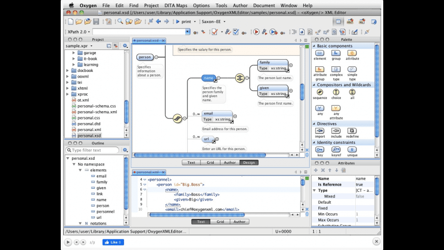 Oxygen XML Developer for Mac - review, screenshots