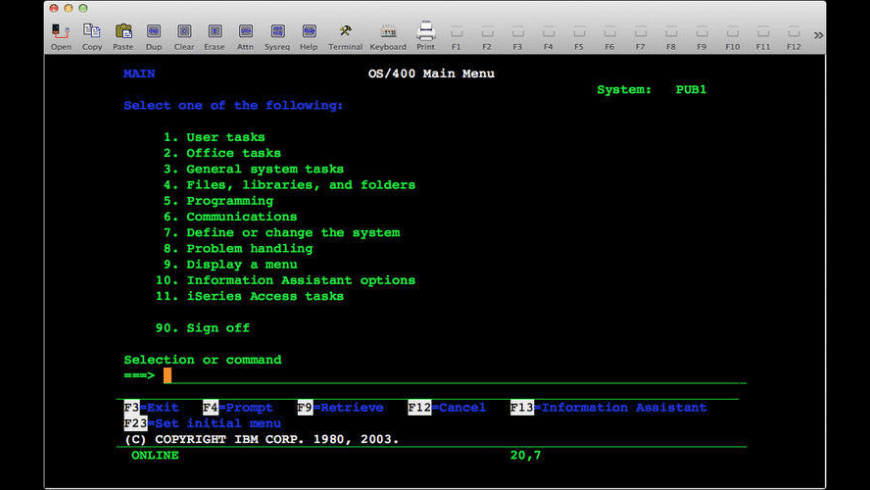 5250 terminal emulator for mac