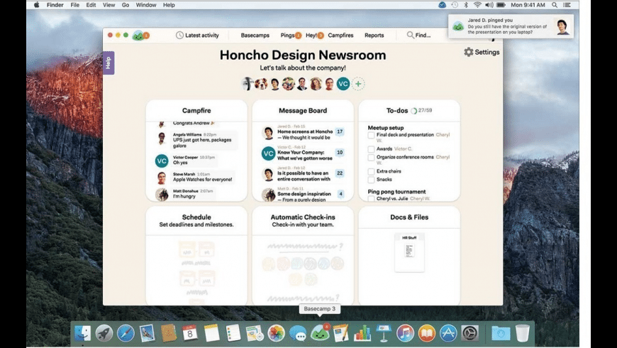 Basecamp for Mac - review, screenshots