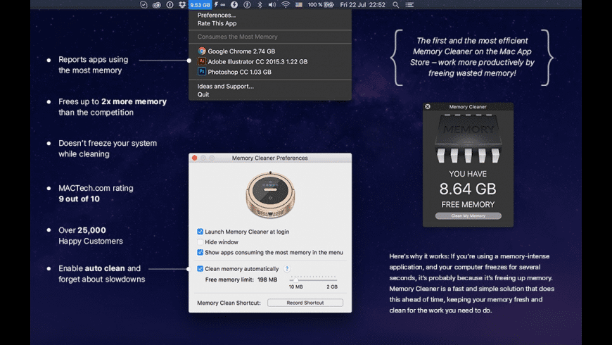 memory clean 3 mac